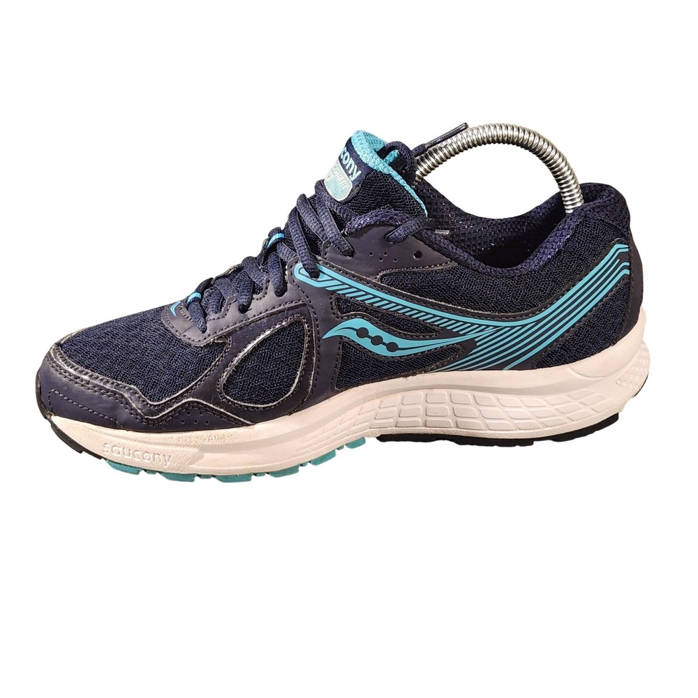 Saucony Cohesion Running Shoes Womens Size 9 Navy Blue Teal‎ Athletic Sneakers